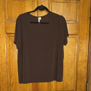 Susan Lawrence Vintage Brown Boxy Relaxed T-Shirt